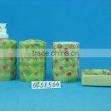 Liquid 4pcs Ceramic Bathroom Accessories With Ananas Shape thumbnail-1