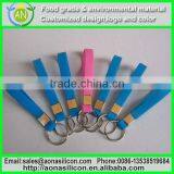 Custom Debossed Logo Silicone Keychains|silicone Rubber Keyring thumbnail-3