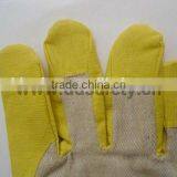 Yellow PVC Gloves White Back Working Hloves thumbnail-6