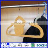 Classical Velvet Flocked Hangers With Logo thumbnail-1