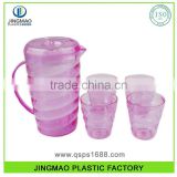 1.5L Screw-thread Fashionable Plastic Water Pitcher With Lid