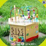 2017 Wholesale Baby Wooden Function Toy Multi Kids Wooden Function Toy Funny Children Wooden Function Toy W11B081 thumbnail-4