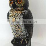 Lifelike Owl Scarecrow With Bobble Head thumbnail-6