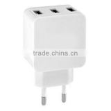 Customized EU Plug 5V 3.1A 3 USB charger