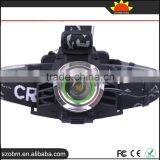 OEM XML-T6 LED Powerful 2000 Lumens Zoom Rechargable LED Headlamp thumbnail-3