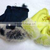 Winter Genuine Leather Rabbit Fur Gloves Wholesale thumbnail-1