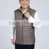 Grey Outdoor Men Windproof Winter Goose Down Vest thumbnail-1
