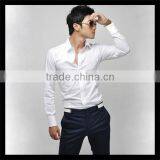 New World Online Shopping Made in China White Polyester Plain Long Sleeve t Shirt