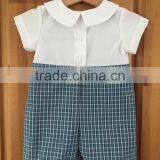 2017 New Fashion Plaid Baby Boy Onesie Clothes 100% Cotton Kids Rompers and Playsuit thumbnail-4