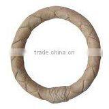 Braided White Leather Bangles thumbnail-1