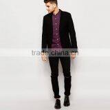 Lightweight Shirt Men In Twill With Grandad Collar thumbnail-4