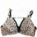 Leopard Grain Fashion Spandex Bra Sexy Bra Underwear Custom Bra Manufacture thumbnail-1