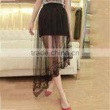 European Style Leopard Chiffon Gauze Skirts Long Skirts Length Skirt thumbnail-2