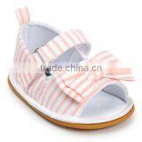 Denim Baby Girl Shoes, Stripe Baby Girl Shoes thumbnail-4