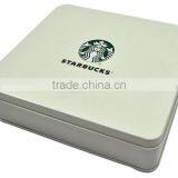 Custom Tin Box Printing Logo Caddy Tinplate Packing Container thumbnail-1
