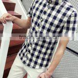 Plaid Shirt Sleeves With Cultivate One's Morality Business thumbnail-2