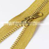 #5 O/E Golden Teeth Resin/Plastic Zipper or Zips thumbnail-2