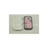 TPE Samsung Galaxy S3 Hard Shell Case i9300 , 3-Layers Pink Waterproof Outerbox Cover
