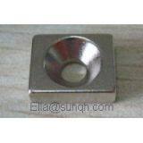 Industry high quality permanent rare earth strong Ndfeb Rectangle,square,block magnet with counter bore