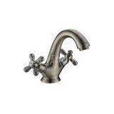 Classic Antique Bronze Plated 2 Handle Basin Tap Faucet Mixer With Single Hole