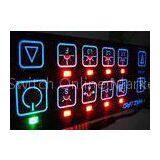 Electrical Backlit LED Membrane Switch Panel Sticker , 3M467 / 3M468 Adhesive