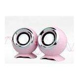 Pink Tiny High End Computer Speakers USB Connection 4Ohm For Music
