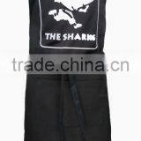 BBQ APRON BLACK PRINTED APRON KITCHEN APRON thumbnail-3