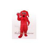 Fur Red Dog Mascot Costume Carnival Dress