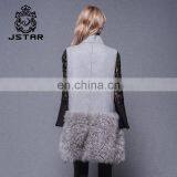 Long vest grey color classic woolen latest coat designs for women