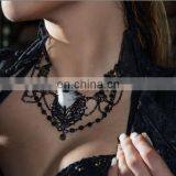 Steampunk Bird Necklace With Chains Plastic Crystal Beads and Bird's Head thumbnail-5