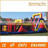 Hot Selling Long Wipeout Inflatable Obstacle Course, Adult Inflatable Obstacle Course thumbnail-1