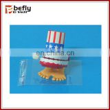 Funny toy jump teeth with hat