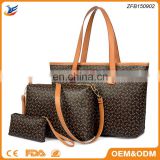 China Suppliers 2016 New Products 3 pcs Women Handbag PU Leather Bag