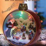 Lundberg Foods Christmas in the CityChristmas Church House With LED Lights Coffee Shop Musical Ski Scene With Polyresin Christmas House Decoration thumbnail-5