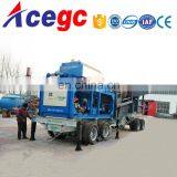 High Capacity Mobile/movable/portable Trommel Gold Mining Plant