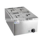 4 Pans Electric Hot Food Warmer Buffet Server Bain Marie Stainless Steel Bain Marie Food Warmer For Restaurant and Hotel thumbnail-4
