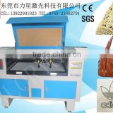 GLC-1610 laser leather cutting machine work on leather wallet/leather wallet
