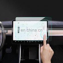 Finger Print Tempered Glass Display Anti Glare Protector Screen Protectormatte Center Control Touchscreen For Tesla Model 3 Y thumbnail-4