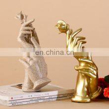 Nordic Hand in Hand With Rose Ornaments, Creative Wedding Gifts, Modern Minimalist Home Crafts thumbnail-5