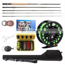 Amazon Hot Sale 2.43m Metal Reel Flies Lines Accessories Combo Fly Fishing Kit Fly Fishing Rods And Reels