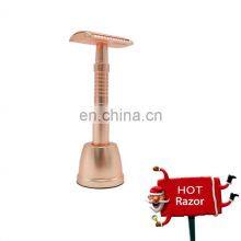 Premium Quality Double Edge Classic Design Stainless Steel Blade Razor Shaver Safety Razor thumbnail-1