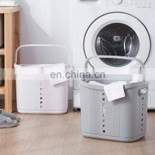 Room Smart Design Manufacturer White Storage Organizer Hamper Laundry Basket Plastic thumbnail-1