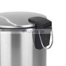 New Designed Round Metal 5L 12L Foot Pedal Bin thumbnail-3