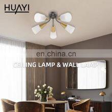 HUAYI High Quality Decorate Led Ceiling Lamp Surface Mounted Glass Cone Shape E14 Indoor Ceiling Light thumbnail-2