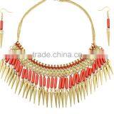 Red and Golden Necklace thumbnail-1