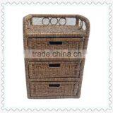 Seagrass 3-drawer Storage Unit Tower