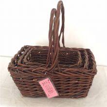 Foldable Round Wicker Basket Hot Selling thumbnail-1