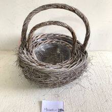 Best-selling Factory Fashion Design Garden Flower Basket Elm Branch