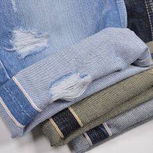 14oz Selvadge Blue Denim Material Suppliers Selvedged Denim Slubby Jeans Fabric Manufacturers W28032 thumbnail-2