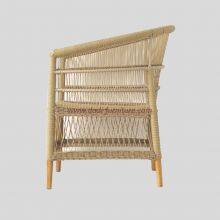 Outdoor All-weather Wicker Woven Handmade Dining Room Rattan Armchair Hotel Villa Garden thumbnail-4